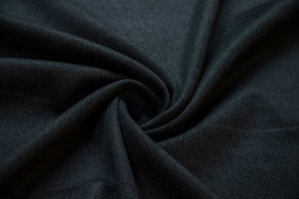 Двухслойная пальтовая ткань, цвет темно-серый меланжизображение