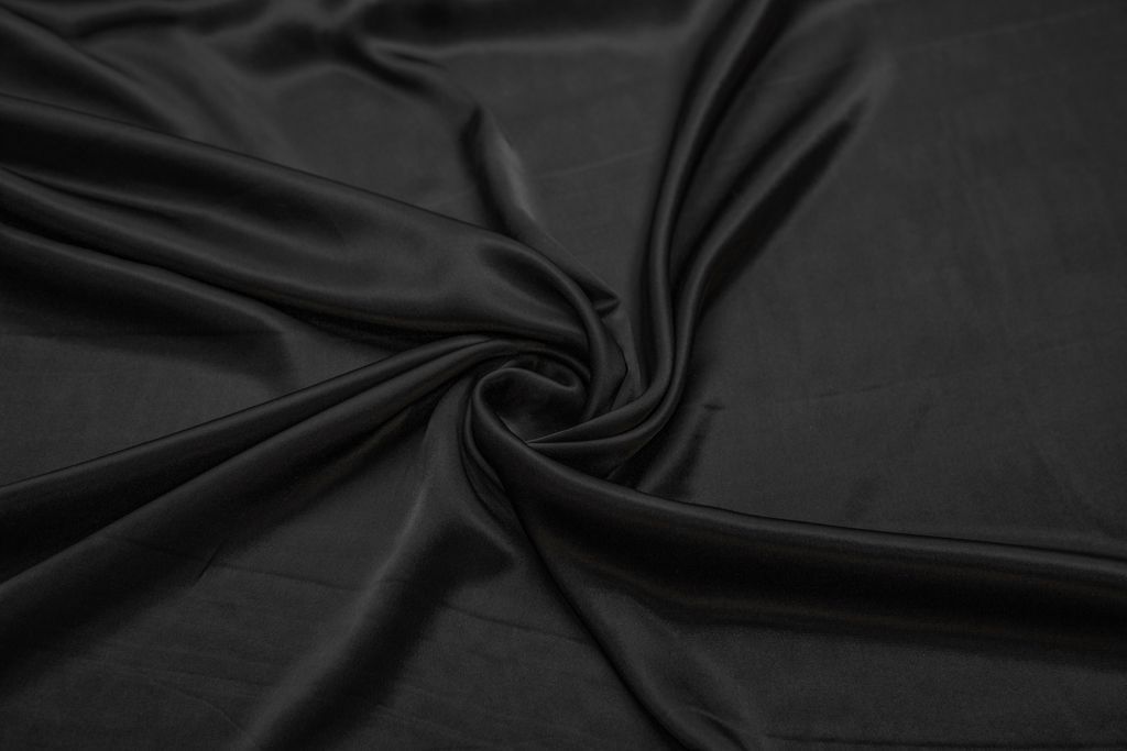 Блузочно-плательная ткань, цвет чёрныйизображение