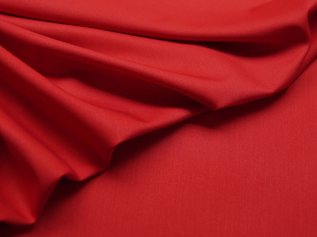 Костюмная ткань насыщенного красного цвета  (260 г/м2)изображение