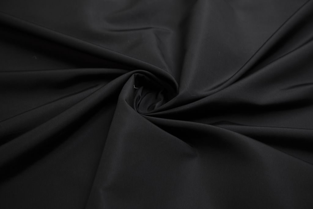 Тафта однотонная, цвет черный, купон 160 смизображение