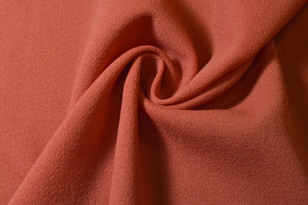 Ткань костюмная, цвет: кораллово-терракотовый цв.6357изображение