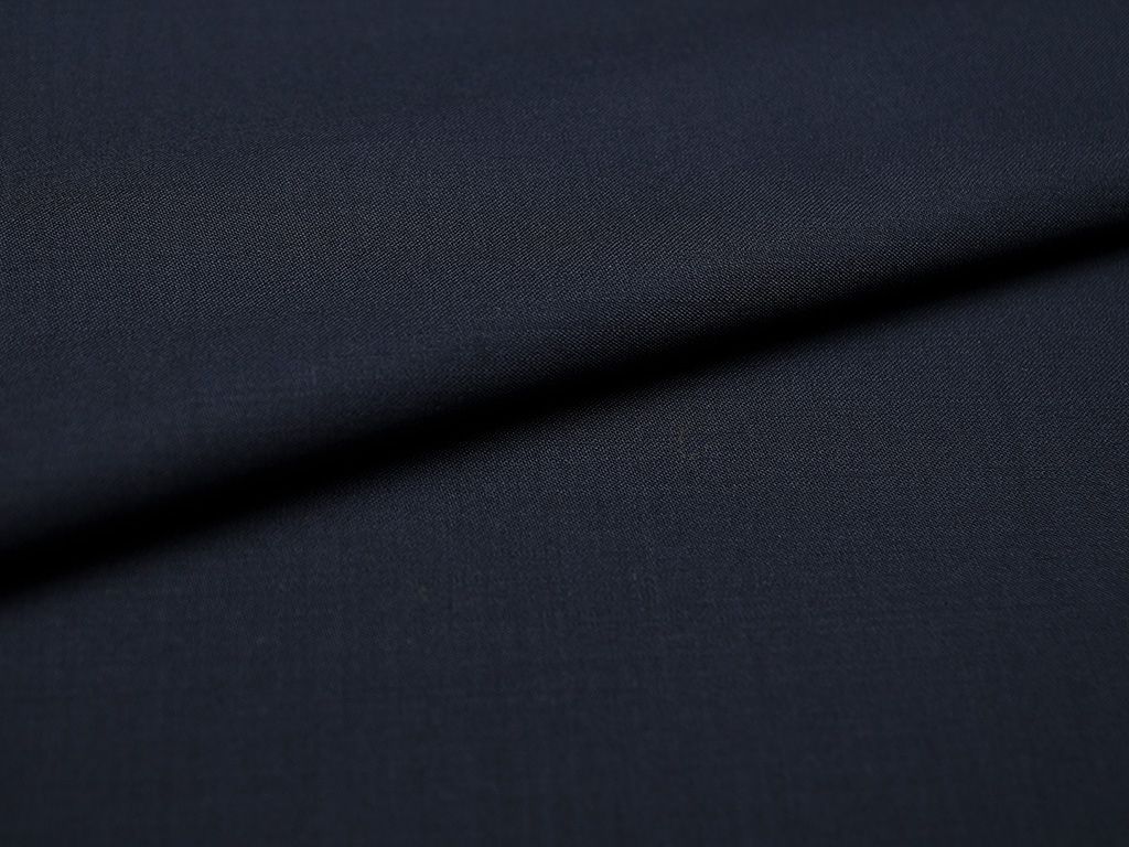 Приобрести Ткань костюмная двухсторонняя темно-синего цвета  (240г/м2)