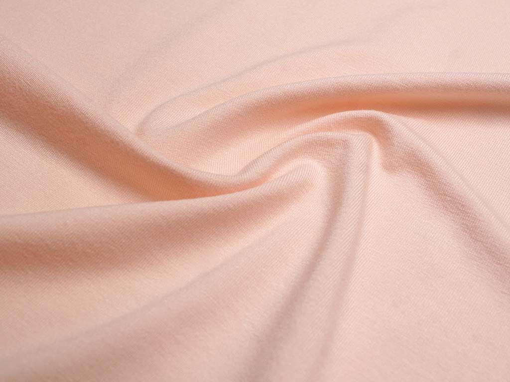 Приобрести Трикотаж футболочный, однотонный, цвет персиковое облако  (235 г/м2)