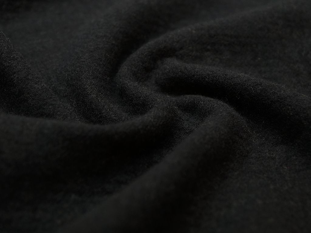 Приобрести Черно-бежевая пальтовая двухсторонняя ткань