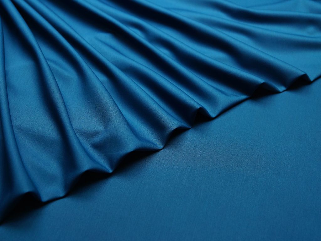 Легкая костюмная ткань, цвет синийизображение