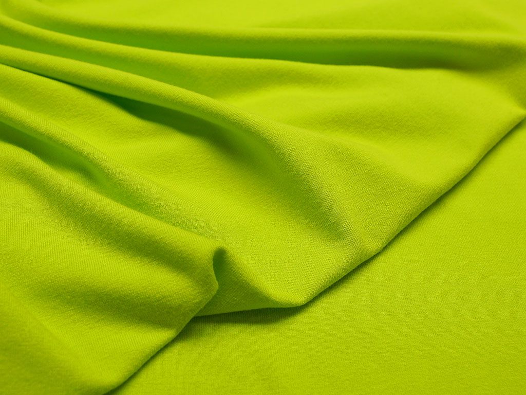 Приобрести Трикотаж футболочный однотонный, цвет салатовый  (235 г/м2)