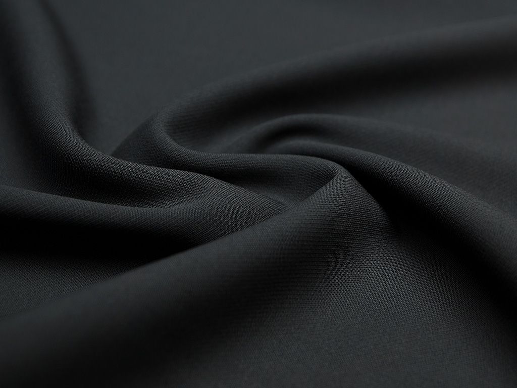 Утепленная костюмная ткань темно-серого цвета  (350 гр/м2)изображение