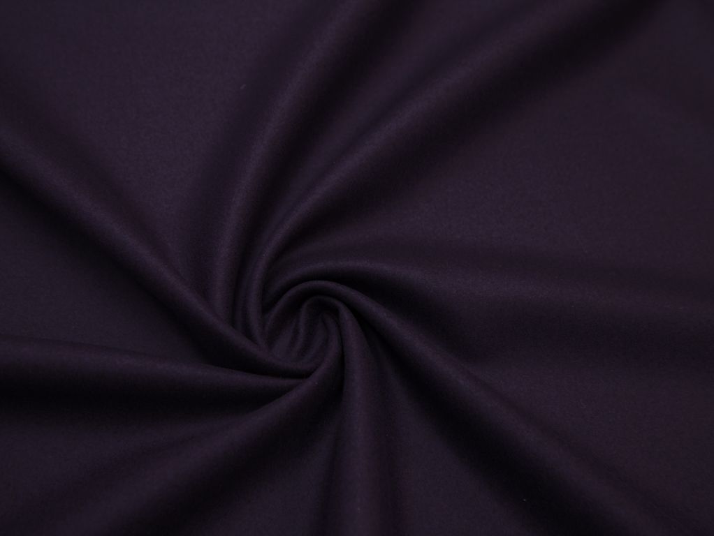 Пальтовая ткань мягкое сукно, цвет темно-фиолетовыйизображение
