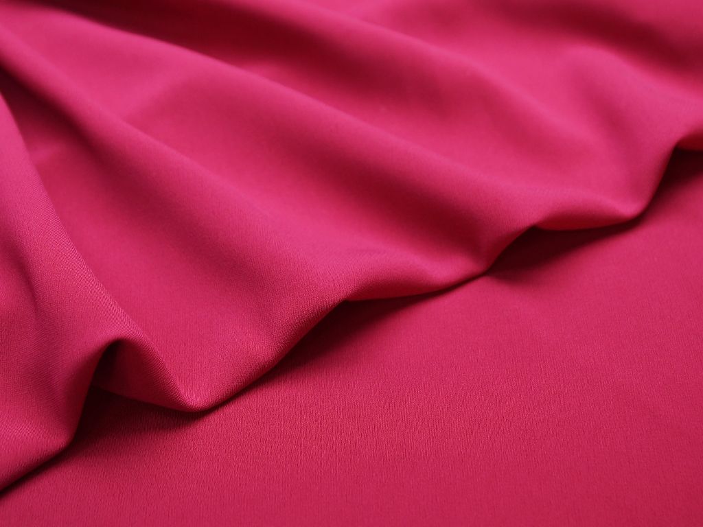 Костюмно-плательная ткань  "Кади", однотонная, цвет фуксияизображение