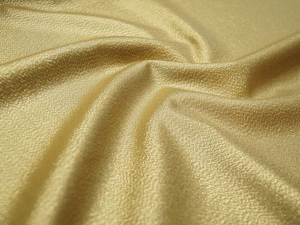 Приобрести Ткань плательная с металлизированной нитью, цвет золотой