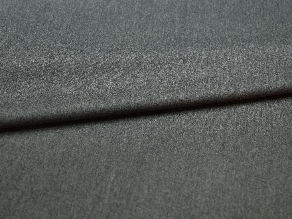 Приобрести Костюмная 2х сторонняя шерстяная ткань цвет серый меланж