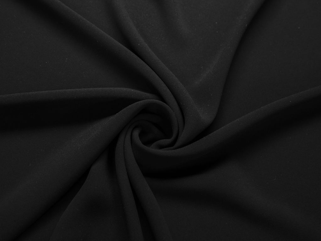 Двухсторонняя плательная ткань, цвет матово-чёрныйизображение
