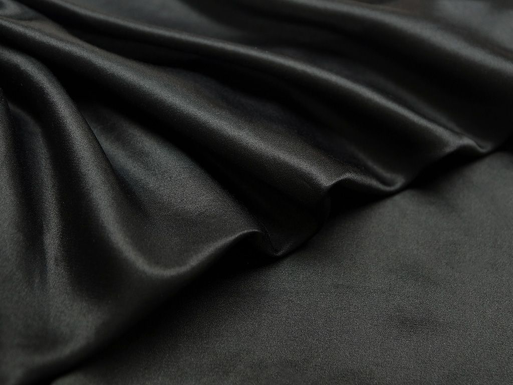 Блузочная ткань черного цветаизображение
