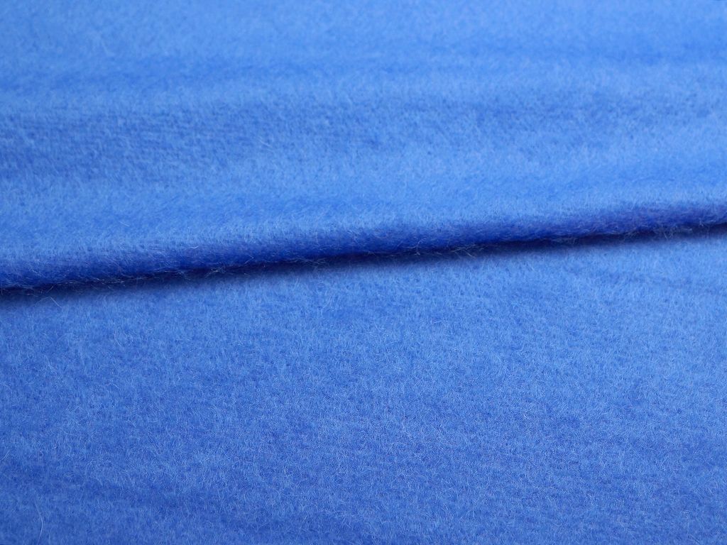 Приобрести Пальтовая ткань с длинным ворсом, цвет голубой