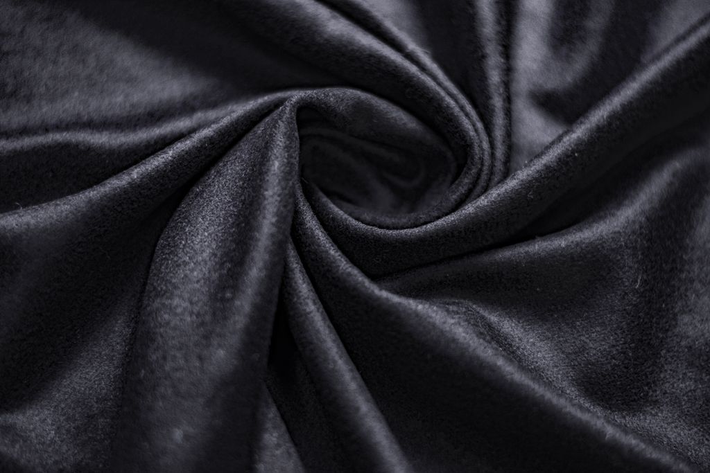Пальтовая ткань с кашемиром, цвет темно-синийизображение