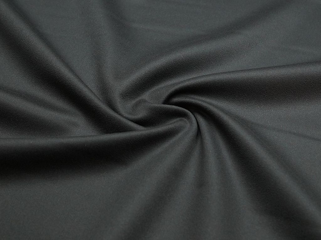 Двухслойная пальтовая ткань, цвет темно-серыйизображение