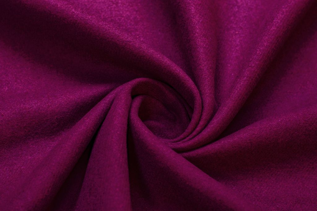 Пальтовая ткань двухслойная, цвет насыщенная фуксияизображение