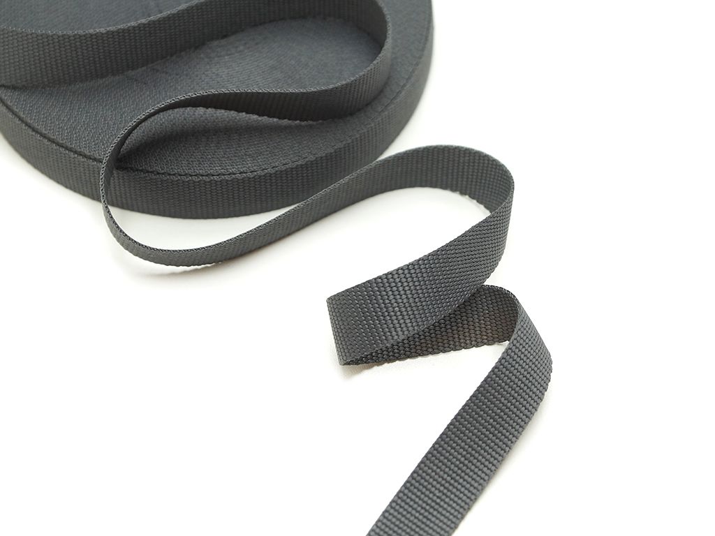 Лента-стропа, тёмно-серого цвета, ширина 20 ммизображение