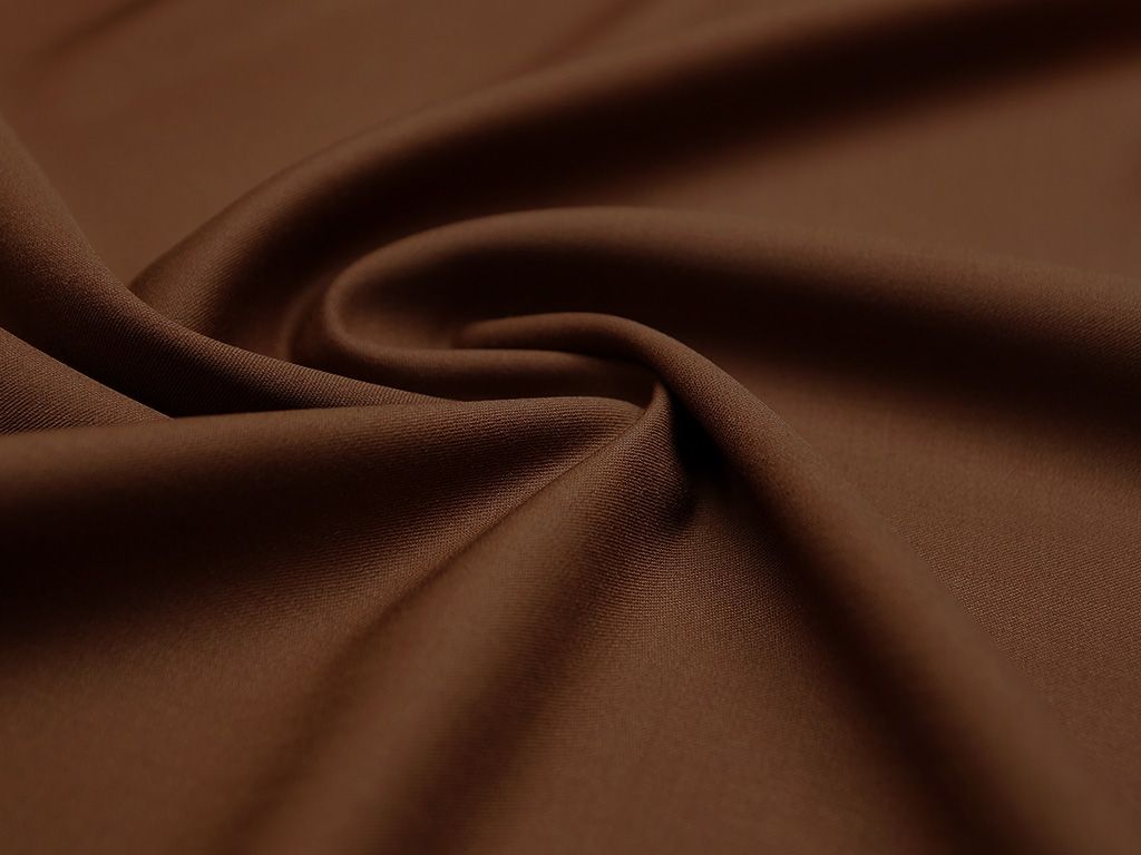 Ткань костюмная двухсторонняя, цвет коричневый цв.77изображение