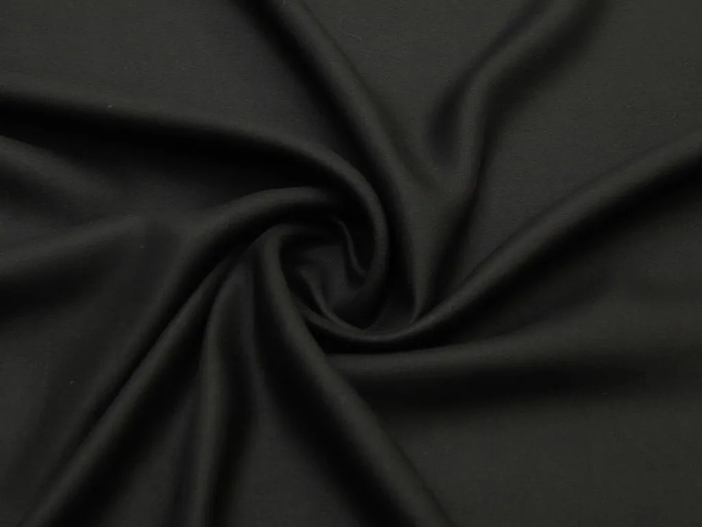 Плательная ткань тенсел твил, цвет черныйизображение