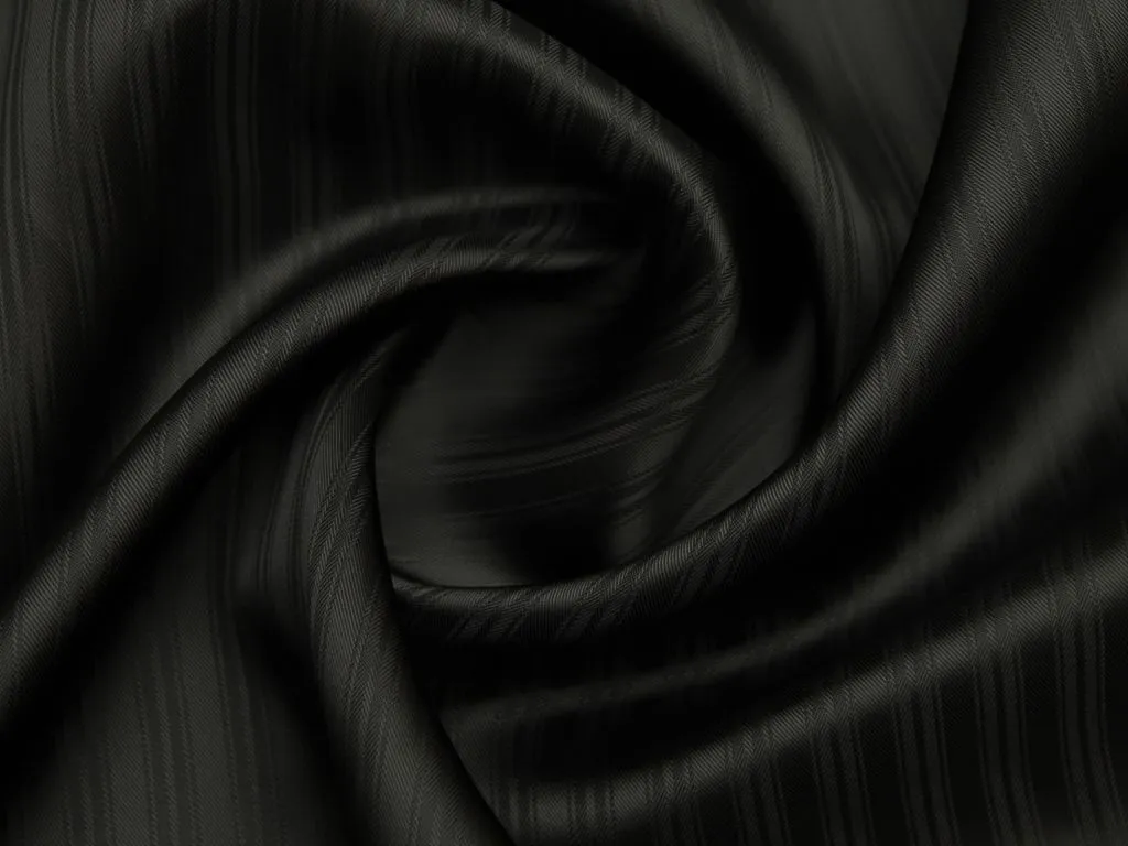 Принтованная подкладочная ткань в полоску, кофейного цветаизображение