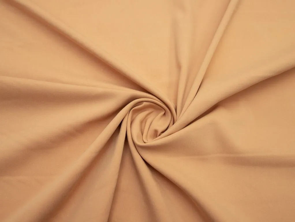 Двухсторонняя костюмная ткань однотонная, цвет персиковыйизображение