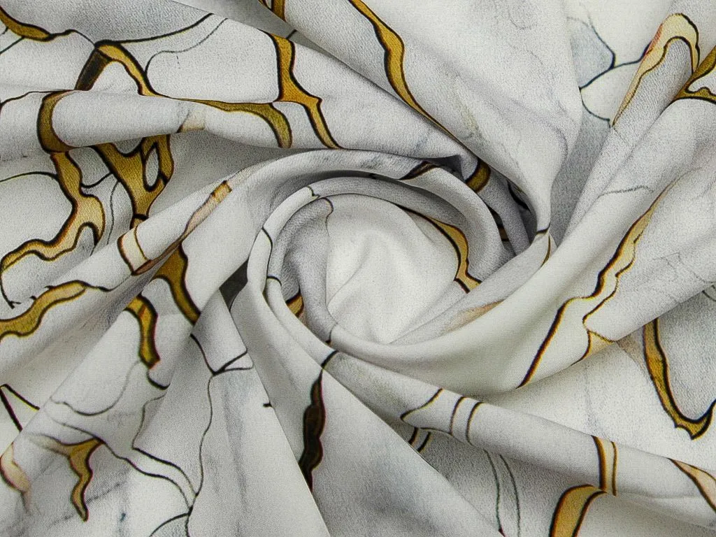 Плательная ткань с орнаментом, в мраморном стилеизображение