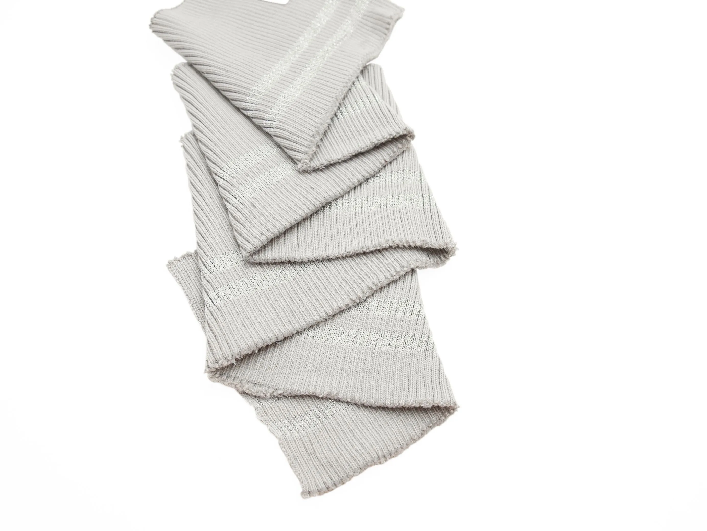 Подвяз ( трикотаж ), 80*13 см, цвет: серый/сереброизображение