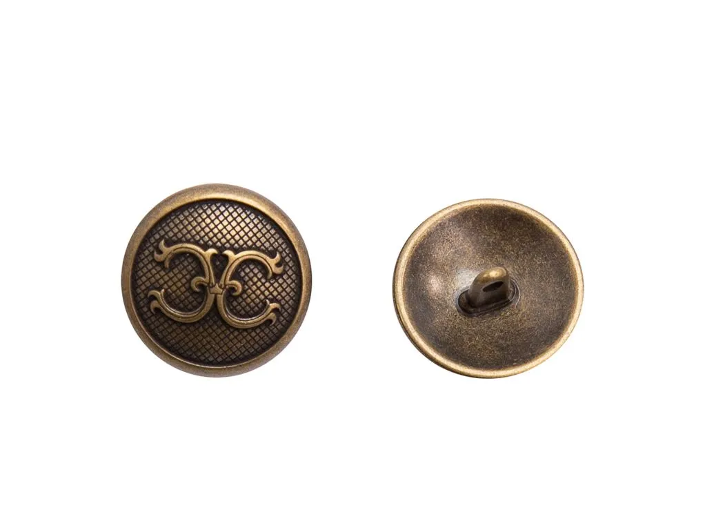 GUCCI пуговица металлическая, на ножке, латунь, диаметр 23 ммизображение