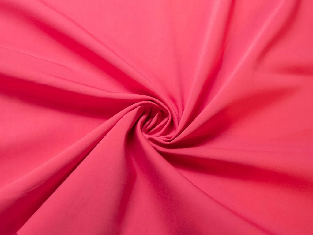 Костюмно-плательная ткань однотонная, цвет коралловыйизображение