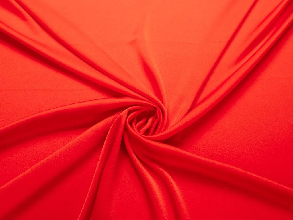 Приобрести Креп блузочно-плательный, цвет красный апельсин