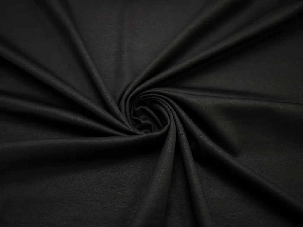 Трикотаж Пике однотонный в стиле Лакост, цвет черныйизображение