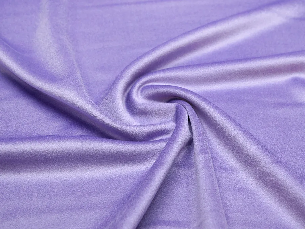Пальтовая ткань с коротким ворсом, цвет сиреневыйизображение