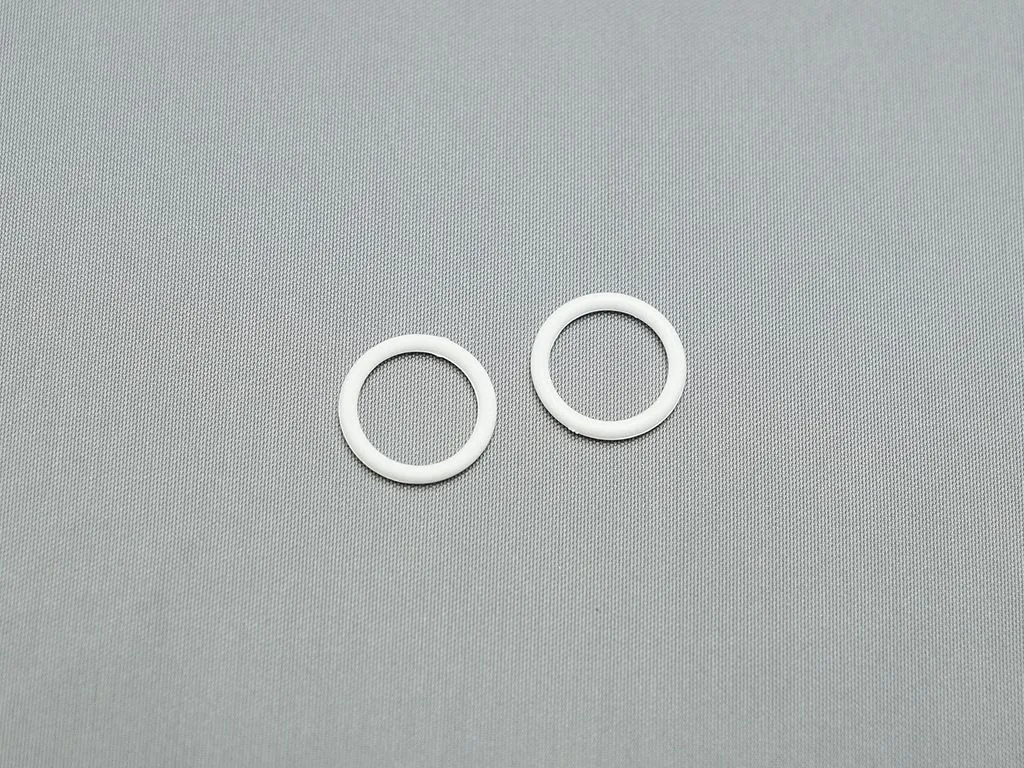 Приобрести Кольцо для нижнего белья,пластик,белого цвета, диаметр 14 мм
