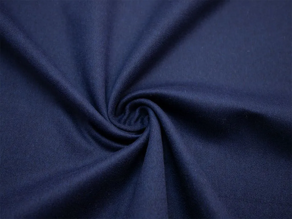 Пальтовая 2х слойная  ткань, цвет синий и синий в диагональную полоскуизображение