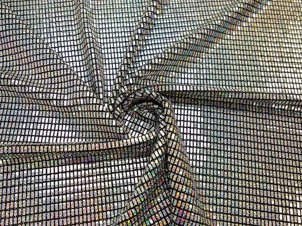 Трикотаж с люрексом, фактура "Диско-шар"изображение