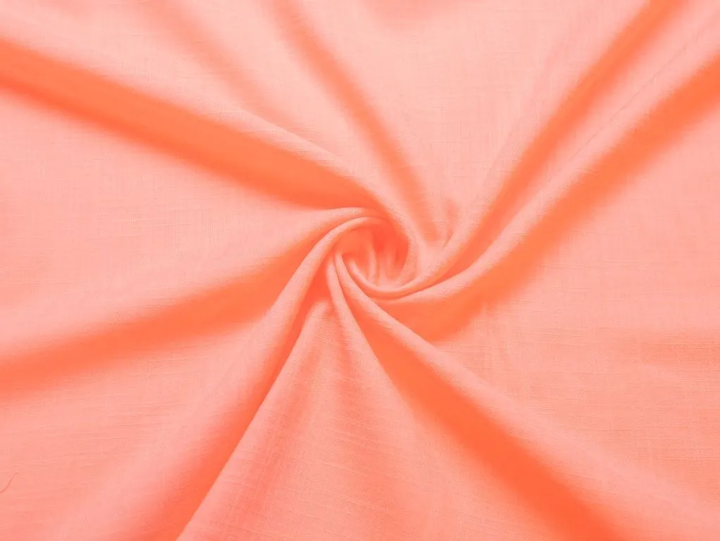 Двухсторонняя плательная ткань в мелкую клеточку, цвет персиковыйизображение