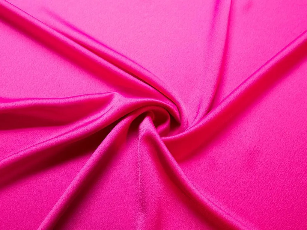 Двухсторонняя плательная ткань Кади, цвет фуксияизображение