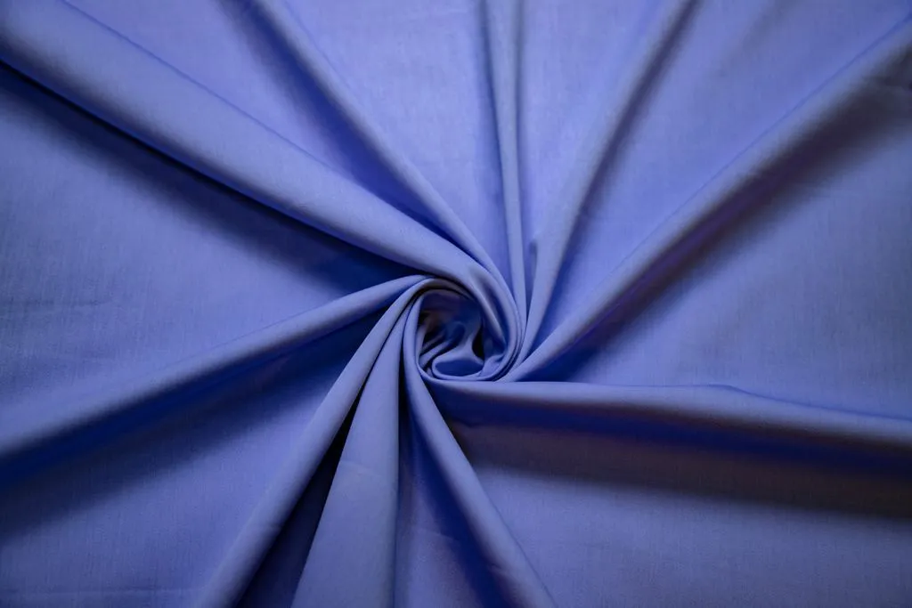 Костюмно-плательный хлопок , цвет насыщенно голубойизображение