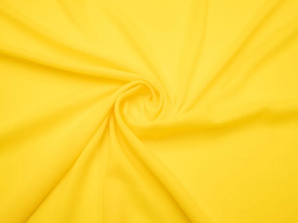 Креп блузочно-плательный ярко-желтого цветаизображение