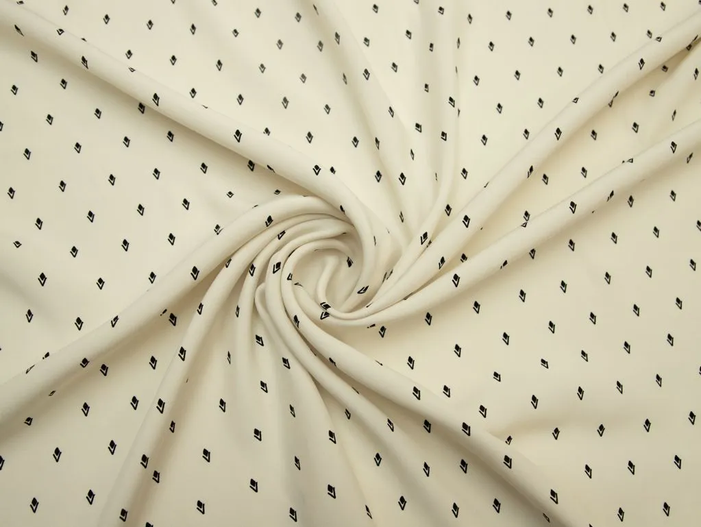 Приобрести Ткань блузочная с мелким рисунком "ромбики"