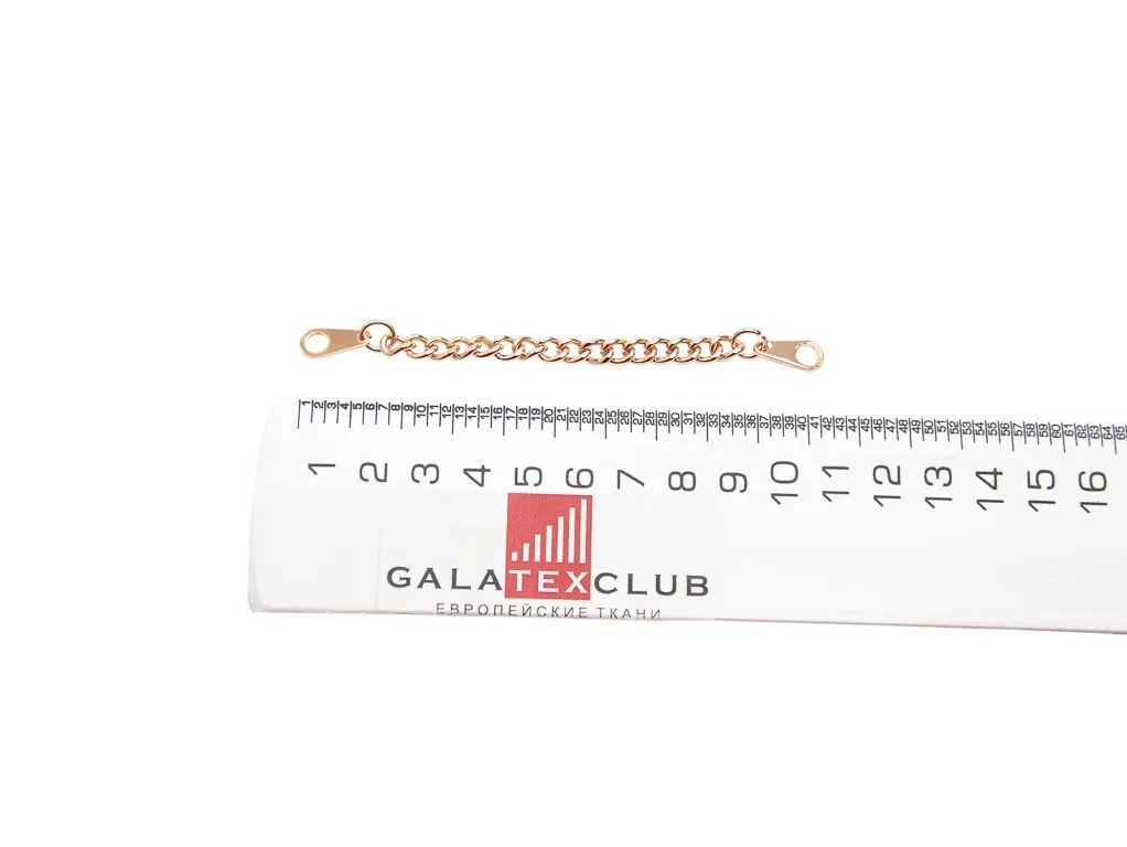 Вешалка-цепь металлическая,  цвет золотой, длина 100 ммизображение