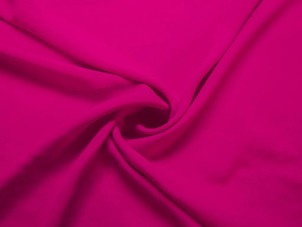 Плательно-блузочная ткань матовая, цвет фуксияизображение