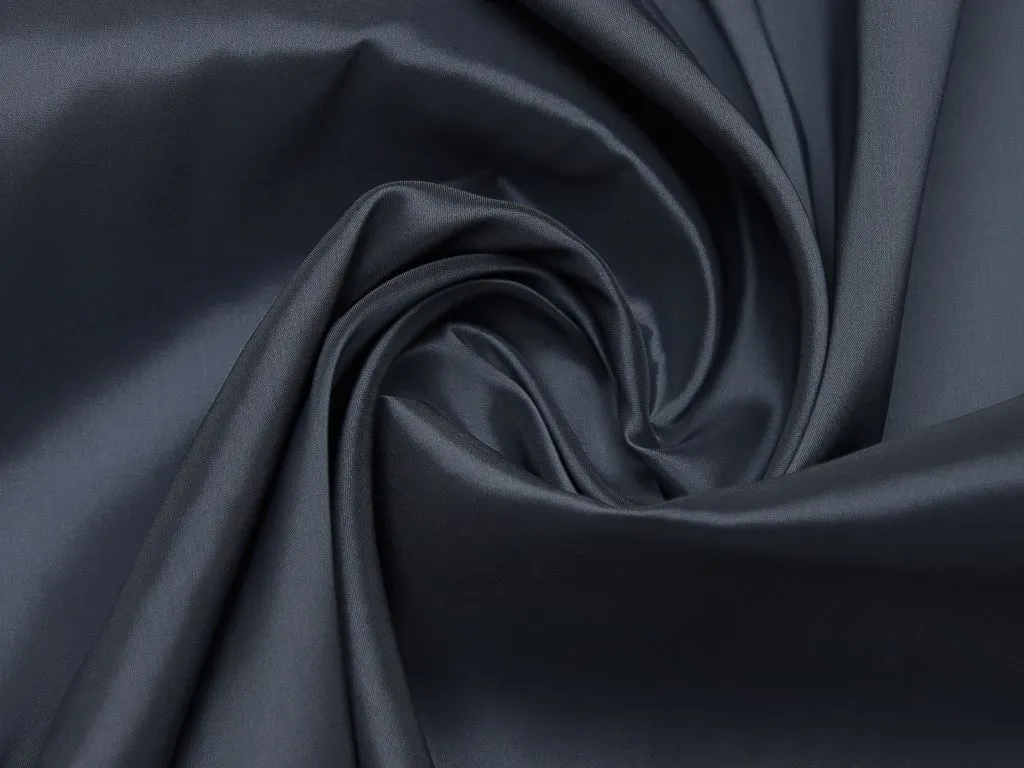 Однотонная подкладочная ткань, тёмно-голубого цветаизображение