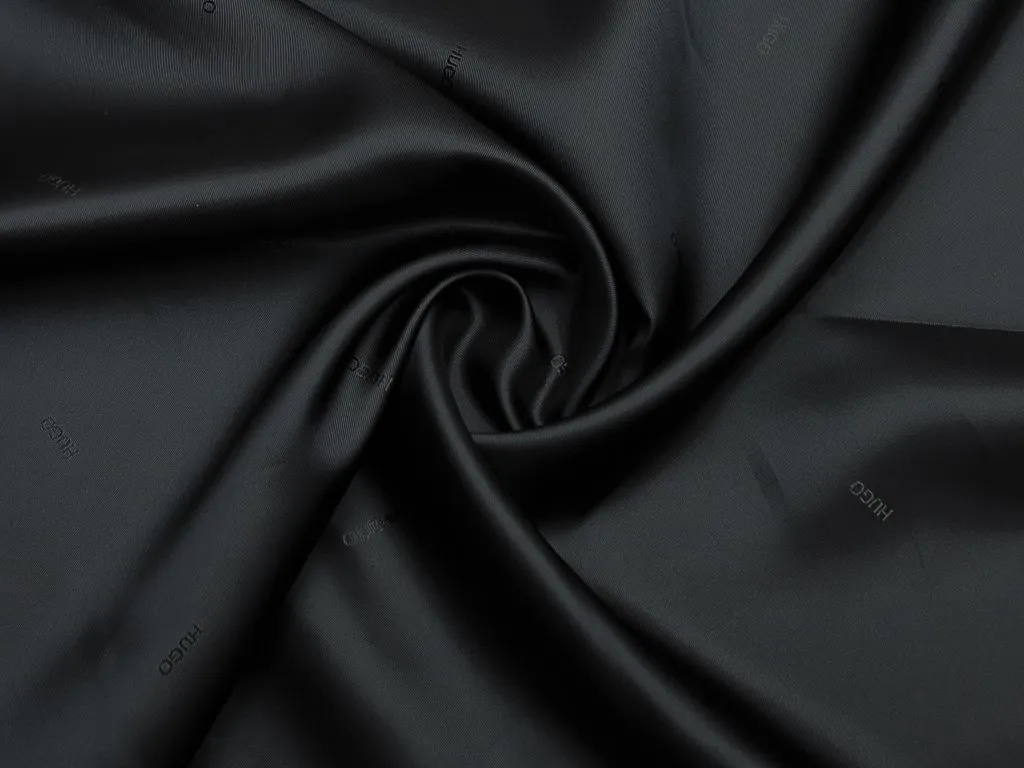 Принтованная фирменная подкладочная ткань, "Чёрный янтарь"изображение