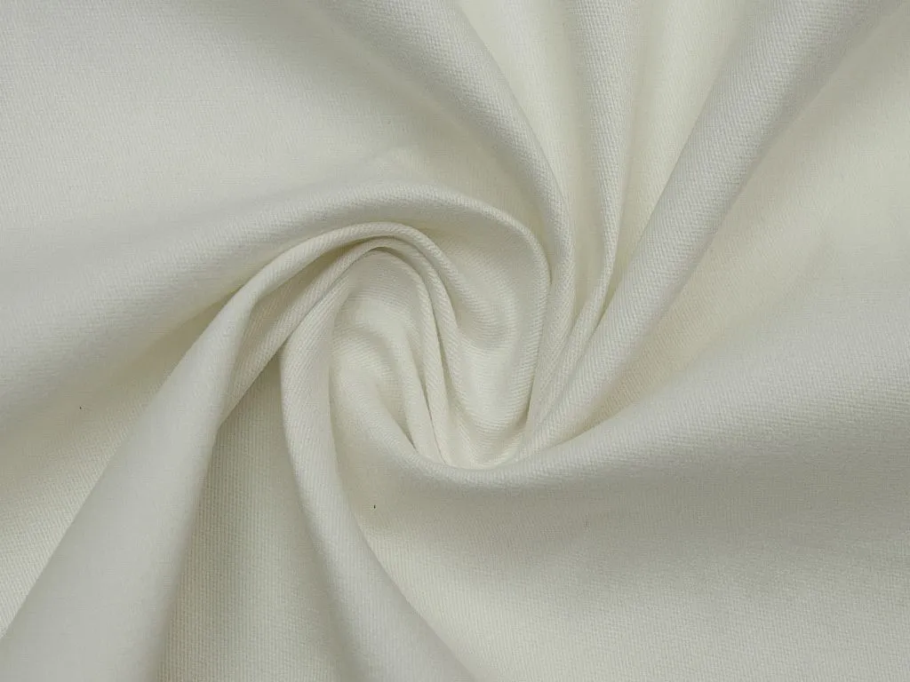 Приобрести Костюмно-плательный хлопок с диагональным рубчиком, цвет белый